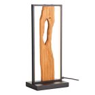 Rustykalna lampa stołowa brązowa, Raynor, 10W, 3000K LED, z przełącznik