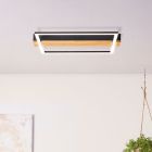 Drewniany plafon sufitowy czarny, Fannie, 24W, 3000K LED