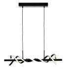 Nowoczesna lampa wisząca czarna, Quang, 16W, 3000K LED