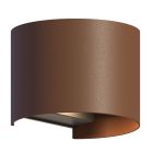Rdzawy kinkiet up down aluminiowy, Dion, 7W, 3000K LED, IP54
