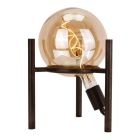 Retro lampa stołowa czarna, Alvin, z przełącznik