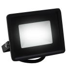 Czarny naświetlacz plastikowy, Boaz, 10W, 6500K LED, IP66