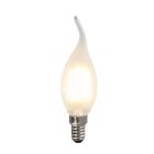 Ściemnialna świeca LED Olucia E14, 3w, białe szkło, 2700k