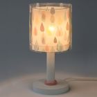 Wielokolorowa lampa stołowa dla dzieci plastikowa, Rain, z przełącznik