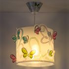 Niebieska lampa wisząca dla dzieci plastikowa, Butterfly
