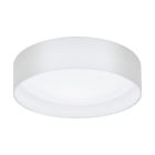 Tkaniny nowoczesny plafon sufitowy biały, Abano, 12W, 3000K LED