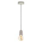Metalowa lampa wisząca szara, Christel