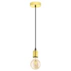 Metalowa vintage lampa wisząca mosiądz, Christel