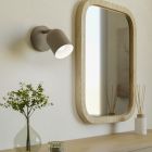 Stalowy vintage reflektor ścienny brązowy, Tjitte