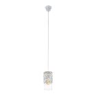 Stalowa vintage lampa wisząca szara, Salvator