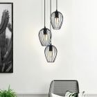 Metalowa industrialna lampa wisząca czarna, Kitana