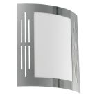 Plastikowa lampa zewnętrzna srebrna, Elyana, IP44