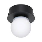 Stalowa nowoczesna lampa sufitowa czarna, Escha, 3,3W, 3000K LED