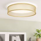 Stalowy plafon sufitowy mosiądz, Jolene, 20W, 3000K LED