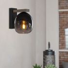 Drewniany nowoczesny kinkiet brązowy, Frida