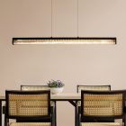 Kryształowa design lampa wisząca czarna, Aarnoud, 6W, regulowana ciepła do zimnej bieli LED, z dotykowy ściemniacz