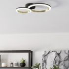 Plastikowa design lampa sufitowa mosiądz, Conrad, 12W, 4000K LED, ściemniana w 3 krokach