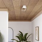 Stalowa design lampa sufitowa biała, Constance, 24W, white switch LED