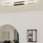 Aluminiowa design lampa sufitowa złota, Crijn, 20W, white switch LED