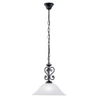 Szklana klasyczna lampa wisząca biała, Tesse
