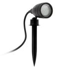 Plastikowa lampa dogruntowa czarna, Judy, IP44, z przełącznik
