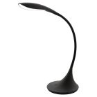 Plastikowa design lampa biurkowa czarna, Lovisa, 5W, 3000K LED, z dotykowy ściemniacz