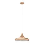 Metalowa design lampa wisząca miedziana, Piglio