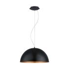 Metalowa nowoczesna lampa wisząca półkula miedziana, Geneva