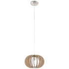 Drewniana lampa wisząca rustykalna, Kiran