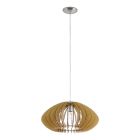 Drewniana lampa wisząca rustykalna, Bergama