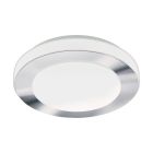 Plastikowa lampa sufitowa chromowana, Amina, 11W, 3000K LED, IP44