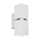 Metalowy design kinkiet up down chromowany, Annely