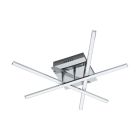 Stalowa nowoczesna lampa sufitowa chromowana, Arantxa, 18W, 3000K LED