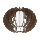 Drewniana rustykalna lampa sufitowa brązowa, Kiran