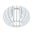Drewniana rustykalna lampa sufitowa biała, Kiran