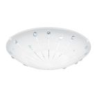 Szklana lampa sufitowa biała, Bennet, 11W, 3000K LED