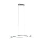Aluminiowa nowoczesna lampa wisząca chromowana, Josua, 9W, 3000K LED