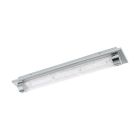 Szklana design lampa sufitowa chromowana, Iris, 19W, 4000K LED, IP44