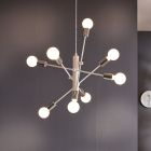 Stalowa lampa wisząca biała, Pauline