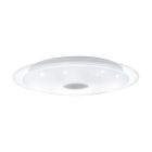 Stalowy plafon sufitowy przezroczysty, Dunya, 24W, regulowany kolor LED