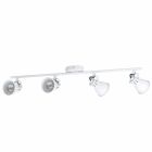 Stalowy vintage spot sufitowy biały, Tinke