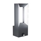 Aluminiowy nowoczesny kinkiet zewnętrzny z czujnikiem ruchu czarny, Larisa, 5W, 3000K LED, IP44