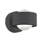 Aluminiowa nowoczesna lampa zewnętrzna antracytowa, Lyn, 2W, 3000K LED, IP44