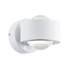 Aluminiowa nowoczesna lampa zewnętrzna biała, Lyn, 2W, 3000K LED, IP44