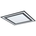 Aluminiowy nowoczesny plafon sufitowy czarny, Tirzah, 36W, 4000K LED