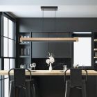 Drewniana lampa wisząca, Ludovica, 25W, 3000K LED