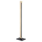 Drewniana lampa stojąca brązowa, Ludovica, 22W, 3000K LED, z przełącznik