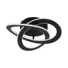 Aluminiowy nowoczesny plafon sufitowy czarny, Sikko, 35W, 4000K LED