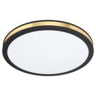 Stalowy nowoczesny plafon sufitowy czarny, Rivano, 11W, 3000K LED
