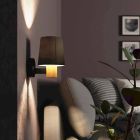 Tkaniny rustykalny kinkiet ciemnoszary, Teodora